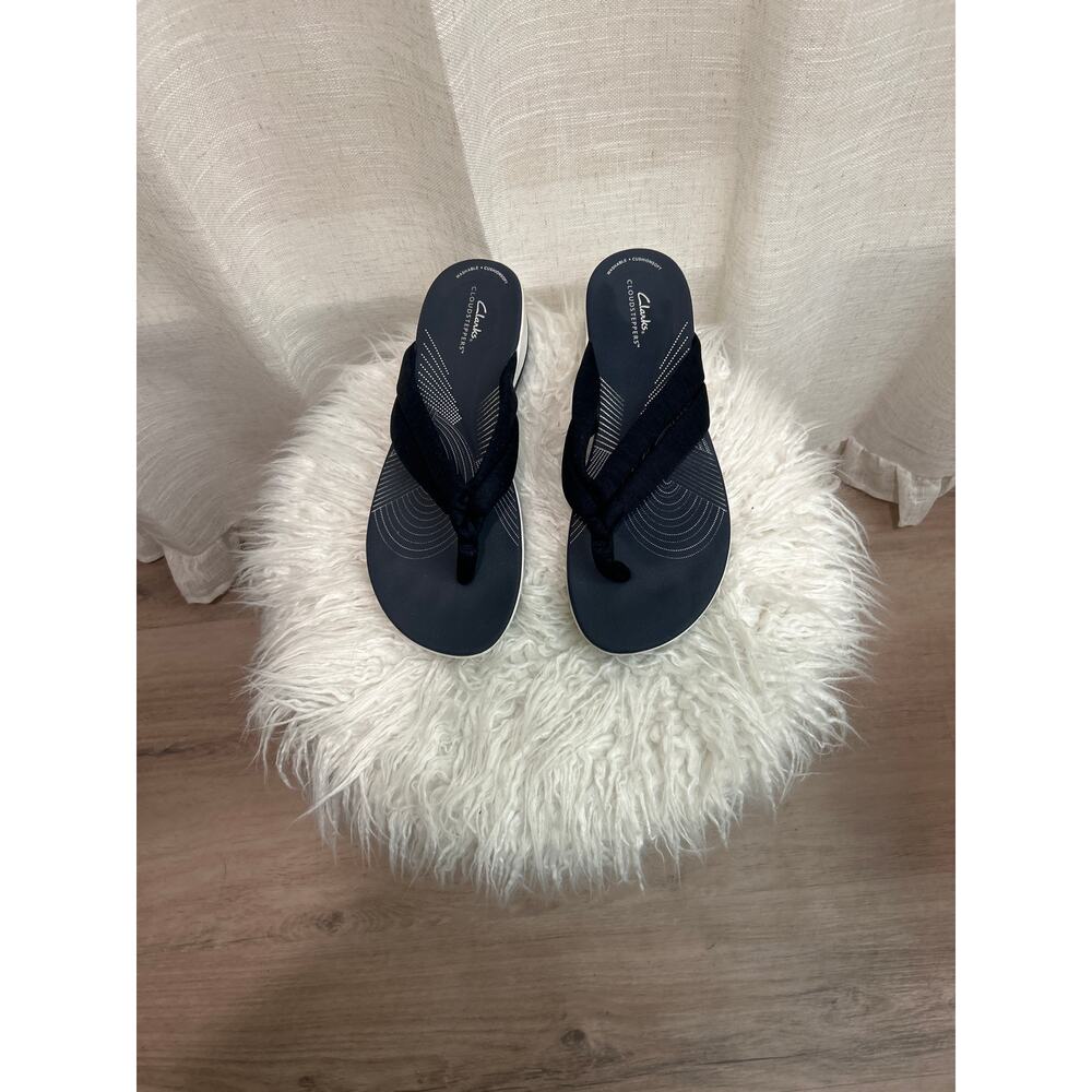 Clarks Cloudsteppers Arla Kaylie flip-flops, Navy Blue Women’s 11